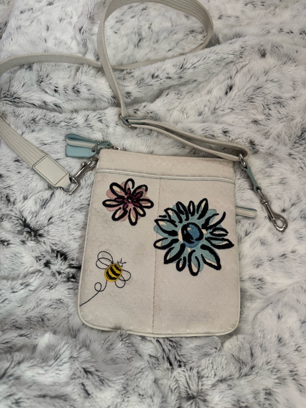 Coach Flower And Bee Crossbody